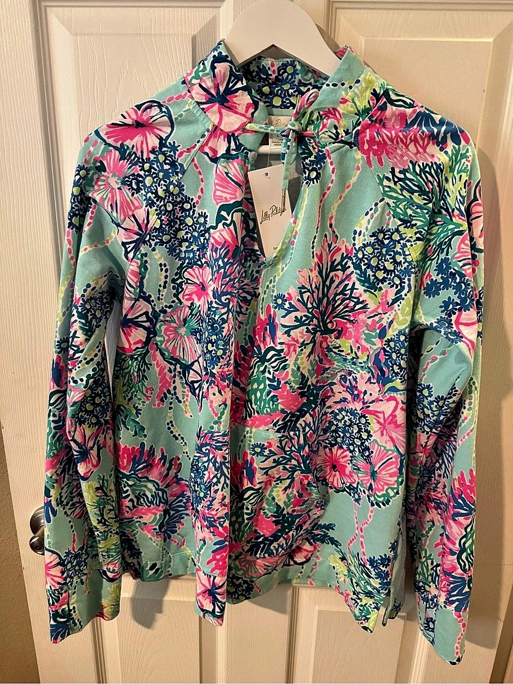 New w/ Tags! Lilly Pulitzer Cassi Popover Beach You To It! Size: Large!